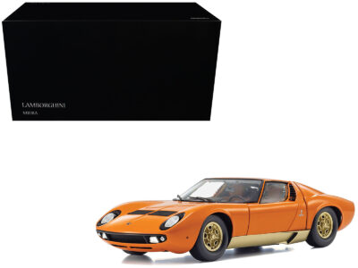 Lamborghini Miura P 400 Orange 1/18 Diecast Model Car by Kyosho