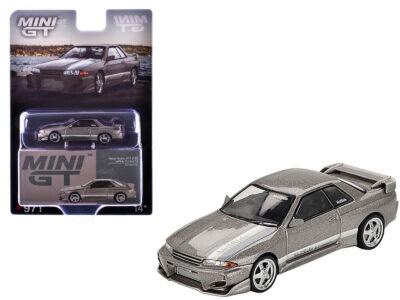 Nissan Skyline GT-R (R32) RHD (Right Hand Drive) "Veilside Combat C-I" Gray Metallic Limited Edition 1/64 Diecast Model Car by Mini GT