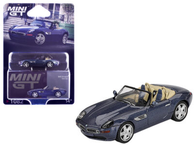 BMW Z8 Alpina Roadster Alpine Blue Metallic Limited Edition 1/64 Diecast Model Car by Mini GT