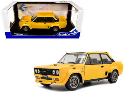 1980 Fiat 131 Abarth Yellow 1/18 Diecast Model Car by Solido
