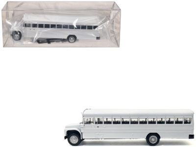 School Bus White 1/87 (HO) Plastic Model by Promotex