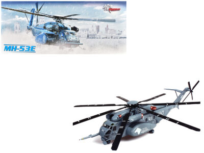 Sikorsky MH-53E Sea Dragon Helicopter "United States Navy Black Stallions Tail Number 41" Light Gray 1/72 Diecast Model by Panzerkampf