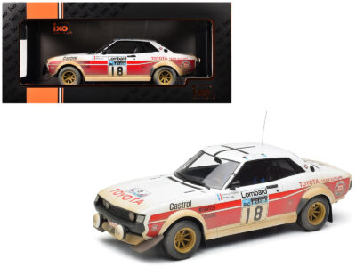 Toyota Celica 2000 GT (RA21) #18 Jean-Luc Therier - Michel Vial (Dirty Version) "RAC Rally" (1977) 1/18 Diecast Model Car by IXO Models