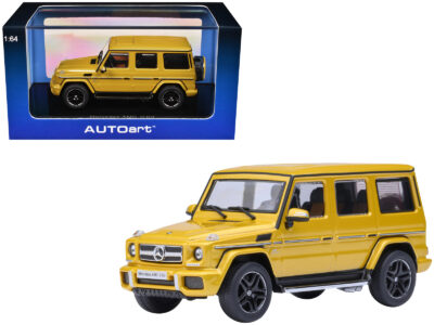 2017 Mercedes-Benz AMG G 63 Solar Beam Yellow 1/64 Model Car by Autoart