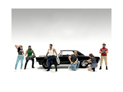 "Muscle Mechanics" 6 piece Figure Set for 1/18 Scale Models by American Diorama