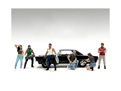 "Muscle Mechanics" 6 piece Figure Set for 1/24 Scale Models by American Diorama