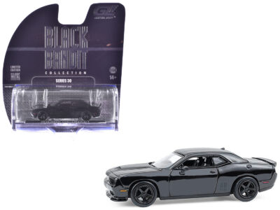 2016 Dodge Challenger R/T Hemi Black "Black Bandit" Series 30 1/64 Diecast Model Car by Greenlight