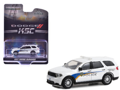 2017 Dodge Durango "Kennedy Space Center (KSC) Security Police Traffic Enforcement" White with Graphics "Hobby Exclusive" Series 1/64 Diecast Model Car by Greenlight