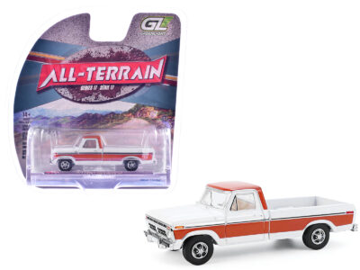 1977 Ford F-150 Ranger XLT Pickup Truck Orange and White "All Terrain" Series 17 1/64 Diecast Model Car by Greenlight