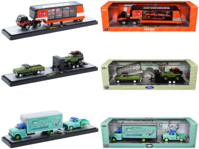Auto Haulers Set of 3 Trucks Release 91 Limited Edition to 8000 pieces Worldwide 1/64 Diecast Model Cars by M2 Machines