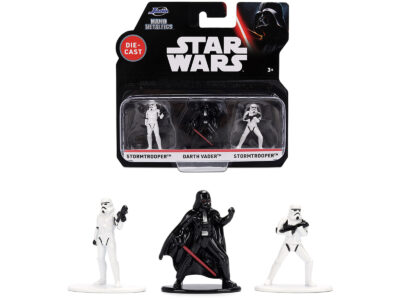 Set of 3 Diecast Figures "Star Wars" Movie Franchise "Nano Metalfigs" Series Diecast Models by Jada
