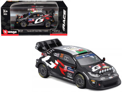 Toyota GR Yaris Rally1 Hybrid #33 Elfyn Evans - Scott Martin "Toyota Gazoo Racing WRT" "World Rally Championship" (2024) "Race" Series 1/43 Diecast Model Car by Bburago