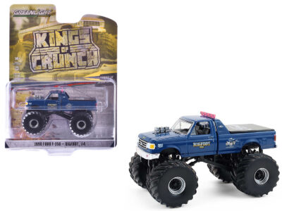 1990 Ford F-350 Monster Truck "Bigfoot #4" Blue "Kings of Crunch" Series 16 1/64 Diecast Model Car by Greenlight