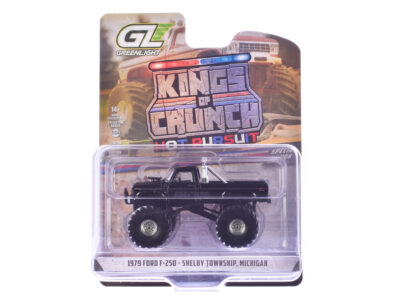 1979 Ford F-250 Monster Truck "Shelby Township Police Michigan" Black "Kings of Crunch - Hot Pursuit" Special Edition 1/64 Diecast Model Car by Greenlight