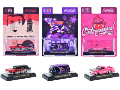 "Sodas" Set of 3 pieces Release 59 Limited Edition to 9600 pieces Worldwide 1/64 Diecast Model Cars by M2 Machines