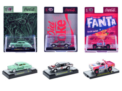 "Sodas" Set of 3 pieces Release 60 Limited Edition to 10000 pieces Worldwide 1/64 Diecast Model Cars by M2 Machines