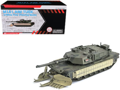 United States M1A1 AIM (Abrams Integrated Management) Tank with Mine Plow (Plowing Mode) #68 "United States Army" Olive Drab "NEO Dragon Armor" Series 1/72 Plastic Model by Dragon Models