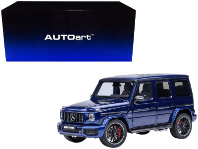 2019 Mercedes-Benz AMG G63 Brilliant Blue Metallic 1/18 Model Car by Autoart