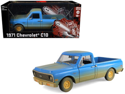 1971 Chevrolet C-10 Pickup Truck Blue (Dirty Version) "Hollywood Greatest Hits" Series 1/24 Diecast Model Car by Greenlight