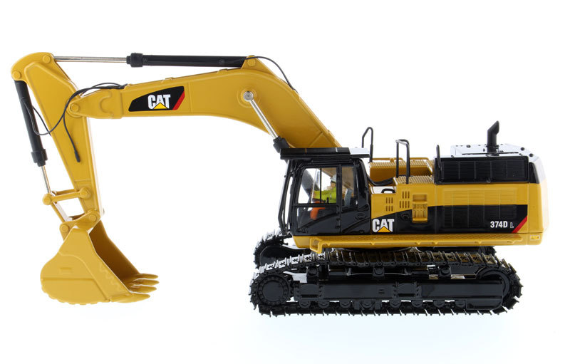 CAT Caterpillar 374D L Hydraulic Excavator with Operator "High Line" Series 1/50 Diecast Model by Diecast Masters #2