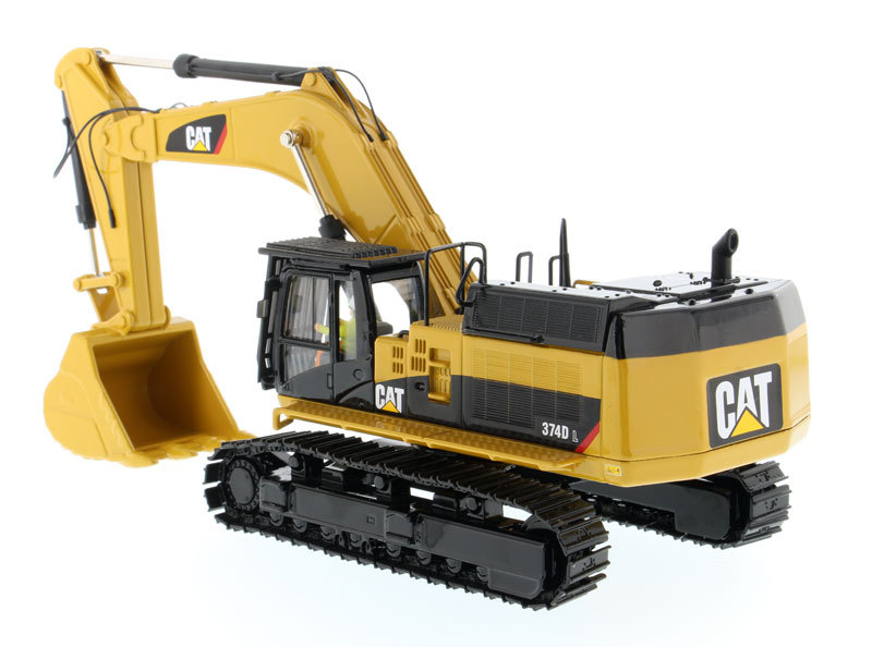 CAT Caterpillar 374D L Hydraulic Excavator with Operator "High Line" Series 1/50 Diecast Model by Diecast Masters #3