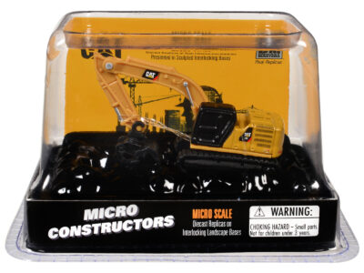 CAT Caterpillar 320 Hydraulic Excavator Grapple Yellow "Micro-Constructor" Series Diecast Model by Diecast Masters