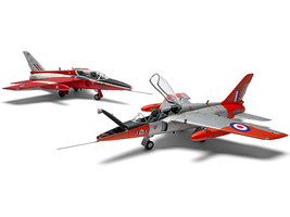 Level 2 Model Kit Folland Gnat T.1 Fighter Aircraft with 2 Scheme Options 1/48 Plastic Model Kit by Airfix #3