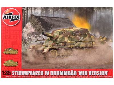 Level 3 Model Kit Sturmpanzer IV Brummbar "Mid Version" Tank with 2 Scheme Options 1/35 Plastic Model Kit by Airfix