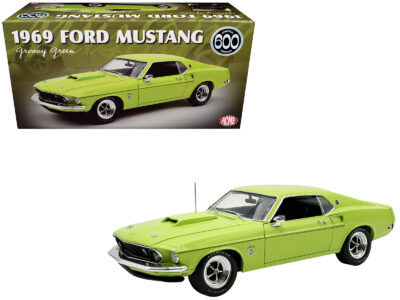 1969 Ford Mustang Limited Edition 600 Groovy Green Limited Edition to 300 pieces Worldwide 1/18 Diecast Model Car by ACME