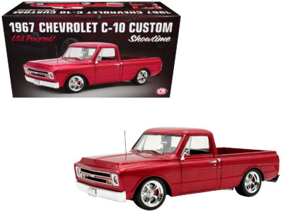 1967 Chevrolet C-10 Custom Pickup Truck "Showtime" Deep Candy Red Metallic Limited Edition to 612 pieces Worldwide 1/18 Diecast Model Car by ACME