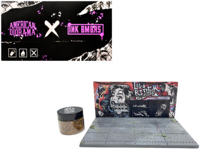 "American Diorama X INK BMBRS - LA Lowrider" Street Art Diorama for 1/64 Scale Models by American Diorama