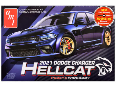 Skill 2 Model Kit 2021 Dodge Charger Hellcat Redeye Widebody 1/25 Scale Model by AMT