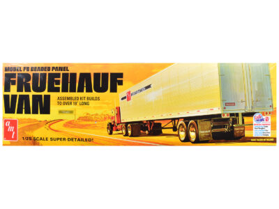 Skill 3 Model Kit Fruehauf FB Beaded Panel Van Trailer 1/25 Scale Model by AMT