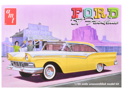 Skill 2 Model Kit 1957 Ford Fairlane Hardtop 3-in-1 Kit 1/25 Scale Model by AMT