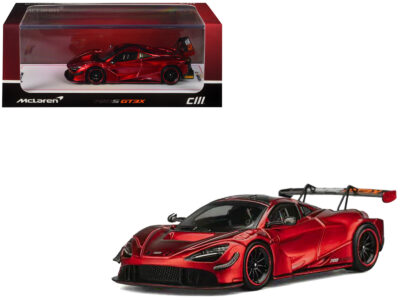 McLaren 720S GT3X Red Metallic 1/64 Diecast Model Car by CM Model