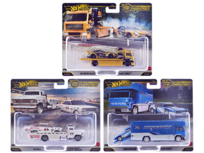 "Team Transport" 3 piece Set J 2025 "Car Culture" Series Diecast Model Cars by Hot Wheels