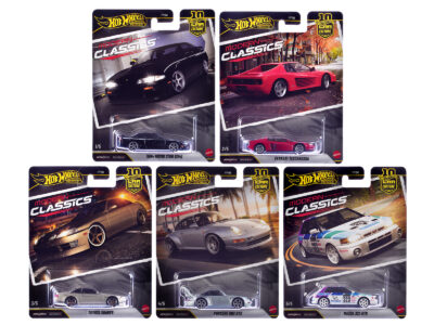 "Modern Classics" 5 piece Set "Car Culture 10th Anniversary" 2026 Series S Diecast Model Cars by Hot Wheels