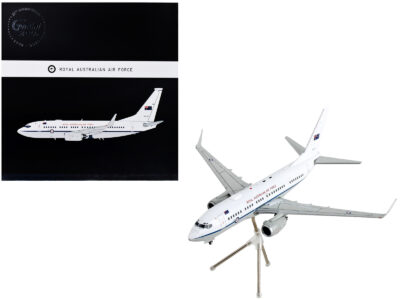 Boeing 737-700 Transport Aircraft "Royal Australian Air Force - A36-001" White and Gray "Gemini 200" Series 1/200 Diecast Model Airplane by GeminiJets