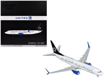 Boeing 737-800 Commercial Aircraft "United Airlines Star Alliance" (N76516) White with Black Tail "Gemini 200" Series 1/200 Diecast Model Airplane by GeminiJets