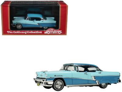 1956 Mercury Montclair Phaeton Lauderdale Blue and Niagara Blue with Blue Interior Limited Edition to 200 pieces Worldwide 1/43 Model Car by Goldvarg Collection