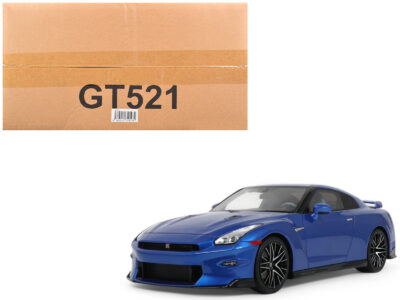 2024 Nissan GT-R Skyline Edition Bayside Blue Metallic 1/18 Model Car by GT Spirit