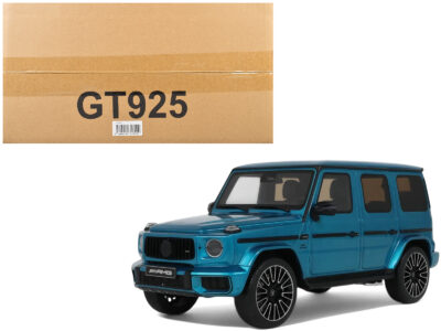 2024 Mercedes-Benz G 63 AMG Hyper Blue Magno Metallic 1/18 Model Car by GT Spirit