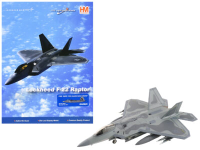 Lockheed F-22 Raptor Stealth Aircraft "09-4190 90th Fighter Squadron 100th Anniversary Elmendorf Air Base" (2017) United States Air Force "Air Power Series" 1/72 Diecast Model by Hobby Master