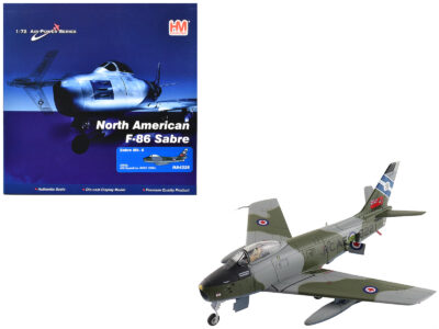 Canadair Sabre Mk.6 Fighter Aircraft "23622 430 Squadron" (1950s) Royal Canadian Air Force "Air Power Series" 1/72 Diecast Model by Hobby Master