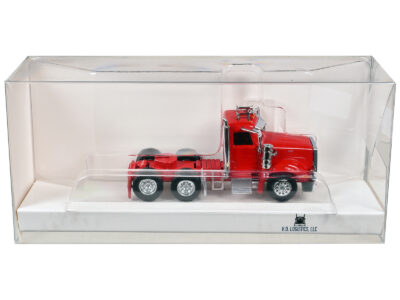 Peterbilt 367 Day Cab Red 1/87 (HO) Scale Plastic Model Car by HO Logistics