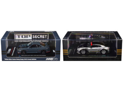 Nissan Top Secret "Tokyo Auto Salon Hong Kong 2025 Event Edition" Set of 2 Pieces 1/64 Diecast Model Car by Inno Models