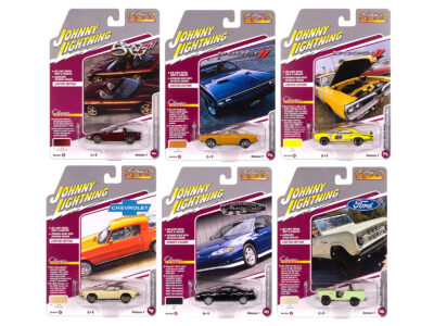 "Classic Gold Collection" 2025 Release 1 Set B of 6 Cars 1/64 Diecast Model Cars by Johnny Lightning