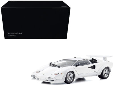 Lamborghini Countach LP 400S White 1/18 Diecast Model Car by Kyosho