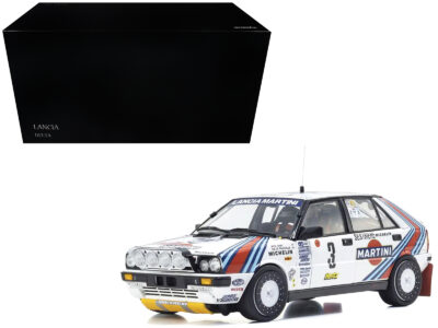 Lancia Delta HF 4WD #3 Bruno Saby - Jean-Francois Fauchille "Martini Racing" Winner "Rally Monte Carlo" (1988) 1/18 Diecast Model Car by Kyosho