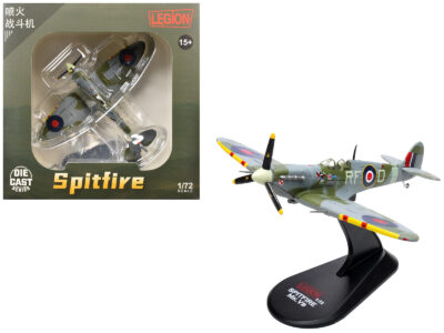Supermarine Spitfire Mk Vb Fighter Aircraft "EN951 Ace Jan Zumbach No. 303 Polish Kosciuszko Squadron" (1943) Royal Air Force 1/72 Diecast Model by Legion